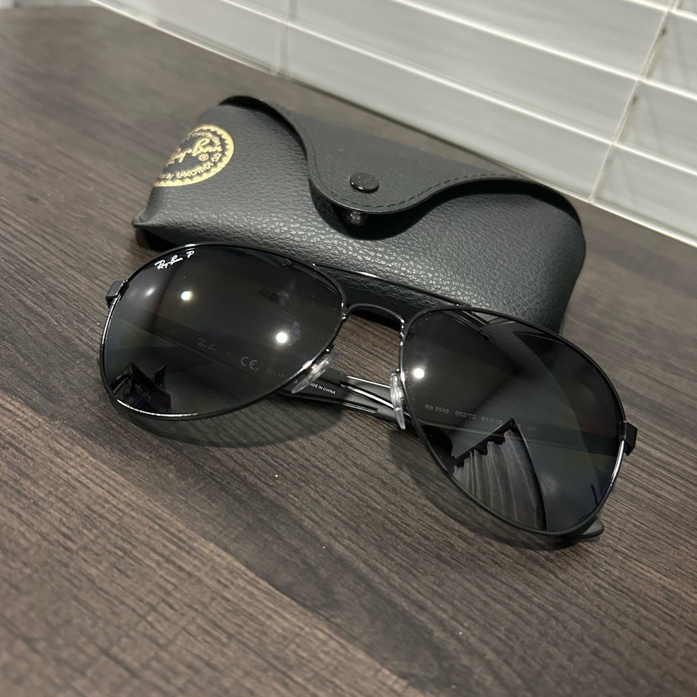 RayBan Black Aviator Sunglasses